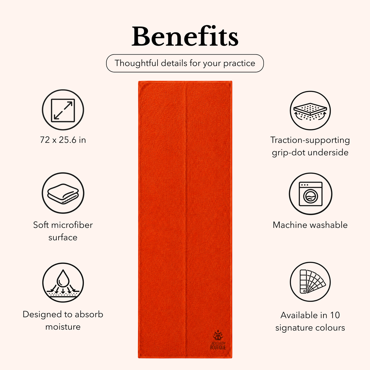 Flow Yoga Mat Towel