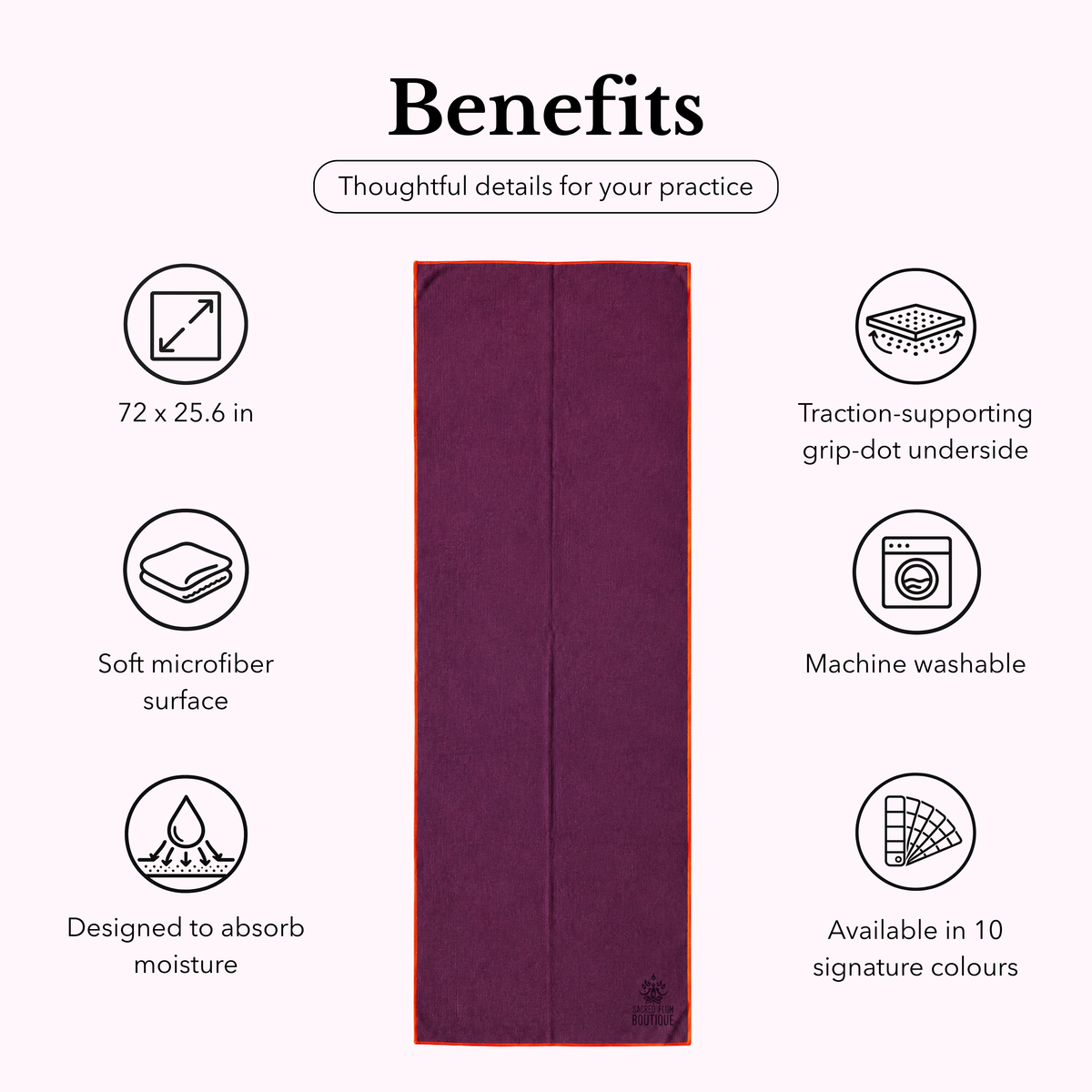 Flow Yoga Mat Towel