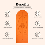 PU Arched Yoga Mat 50