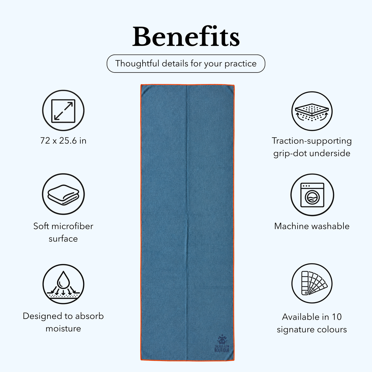 Flow Yoga Mat Towel