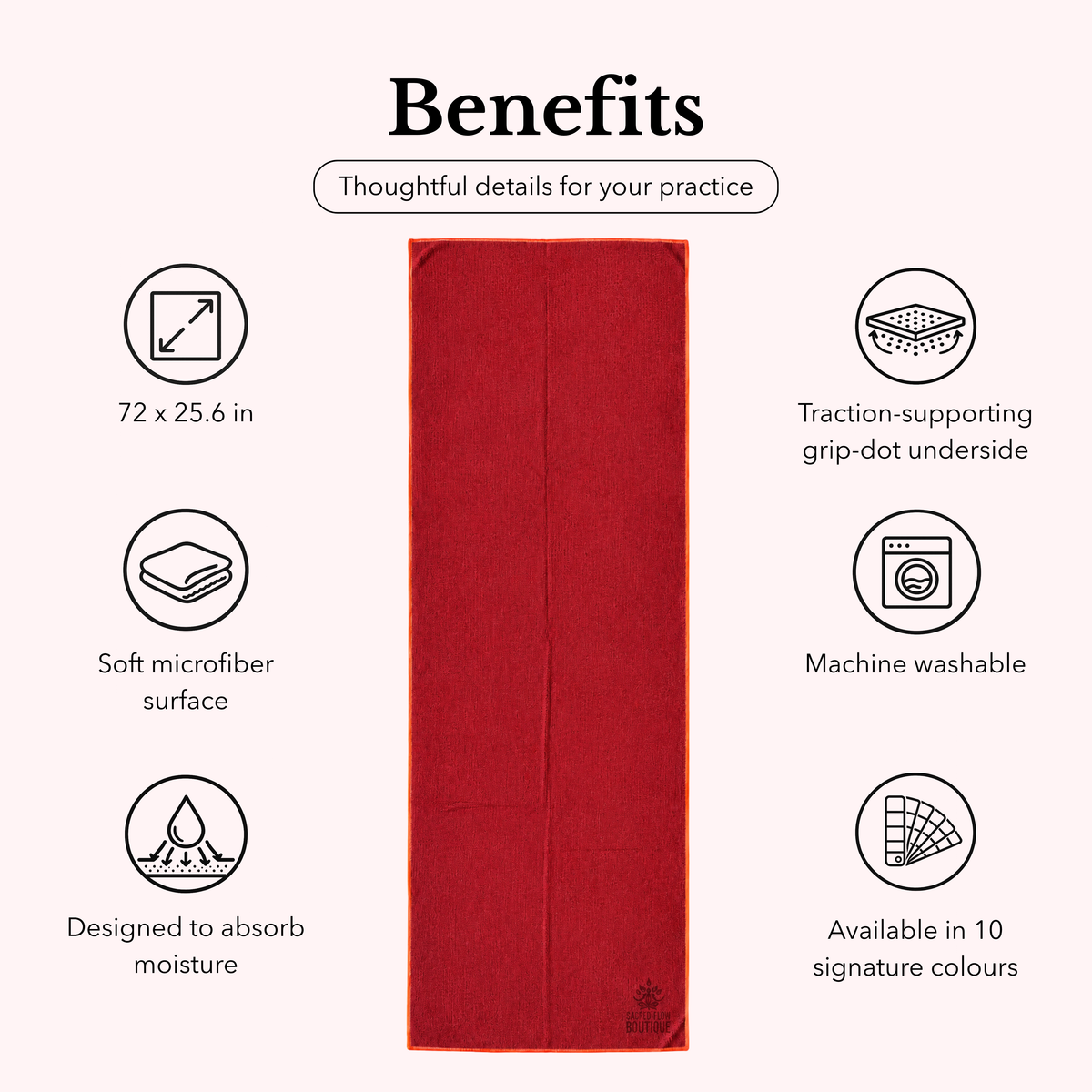 Flow Yoga Mat Towel