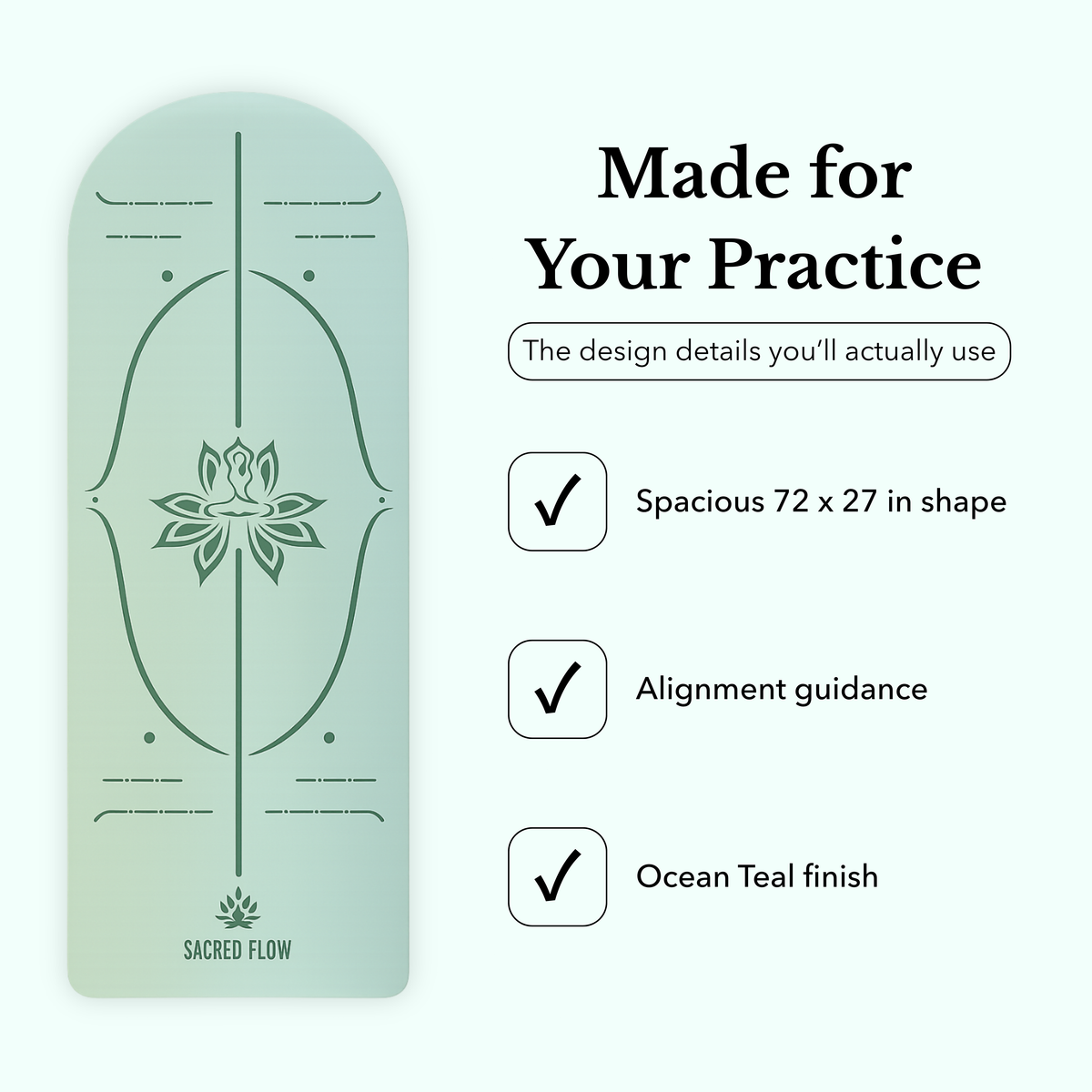 PU Arched Yoga Mat