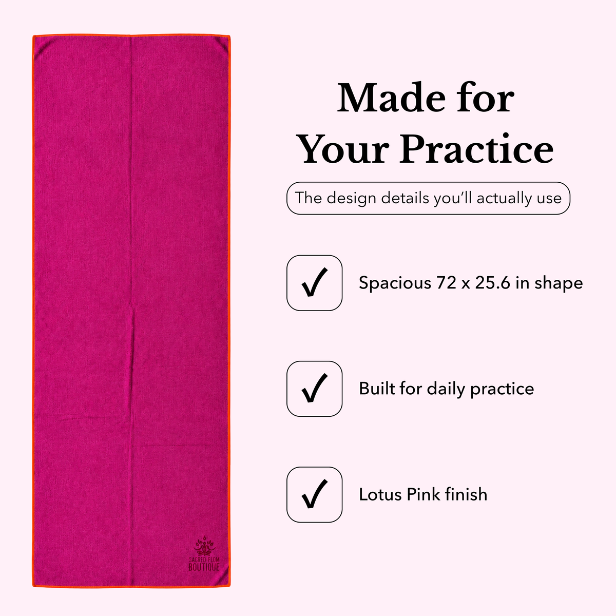 Flow Yoga Mat Towel