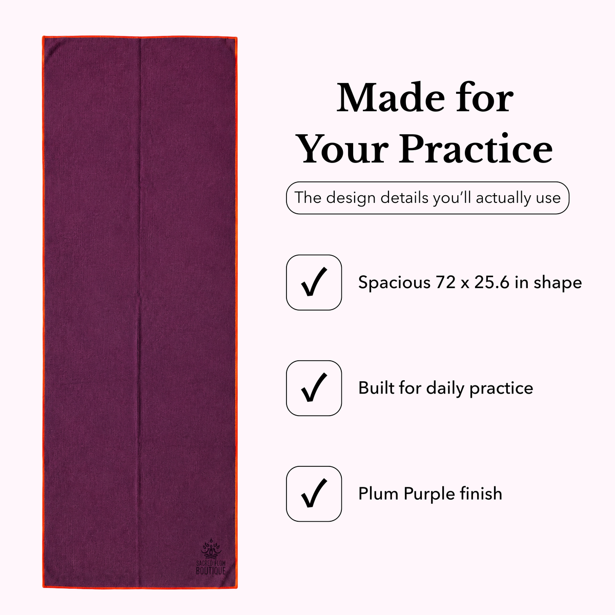 Flow Yoga Mat Towel