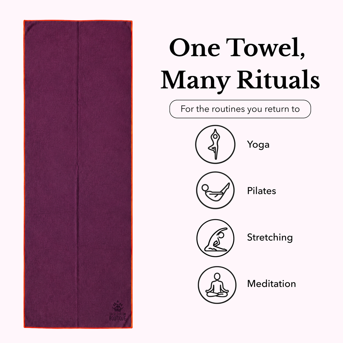 Flow Yoga Mat Towel