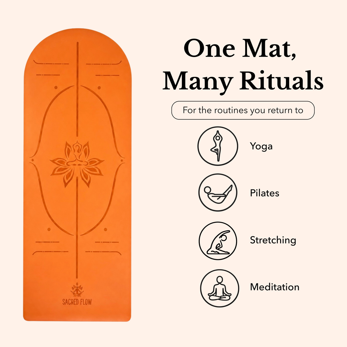 PU Arched Yoga Mat