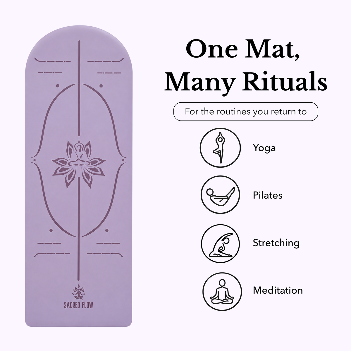 PU Arched Yoga Mat