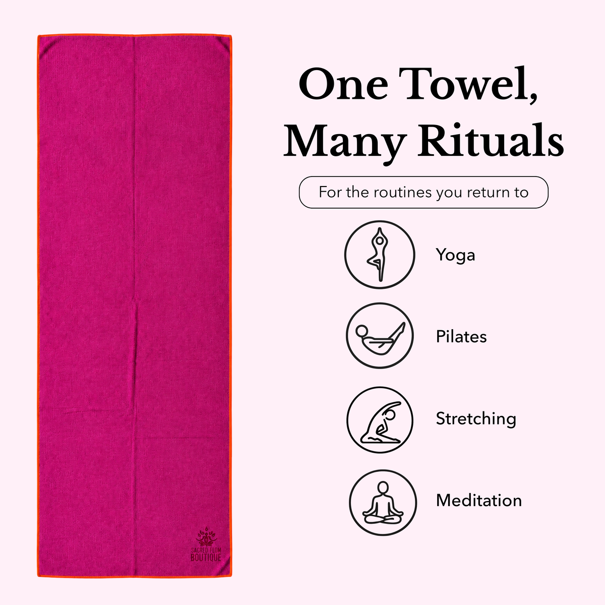 Flow Yoga Mat Towel