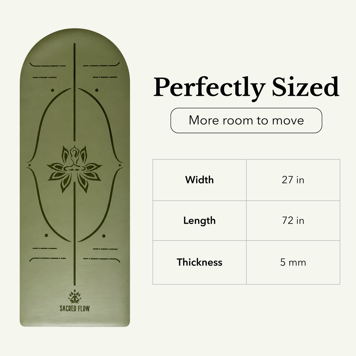 PU Arched Yoga Mat