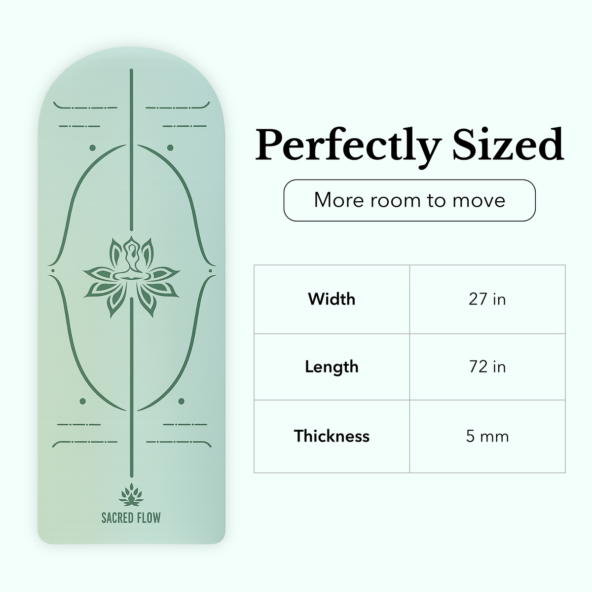 PU Arched Yoga Mat