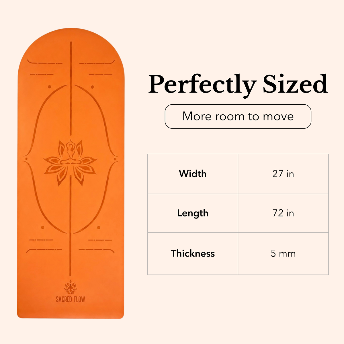 PU Arched Yoga Mat