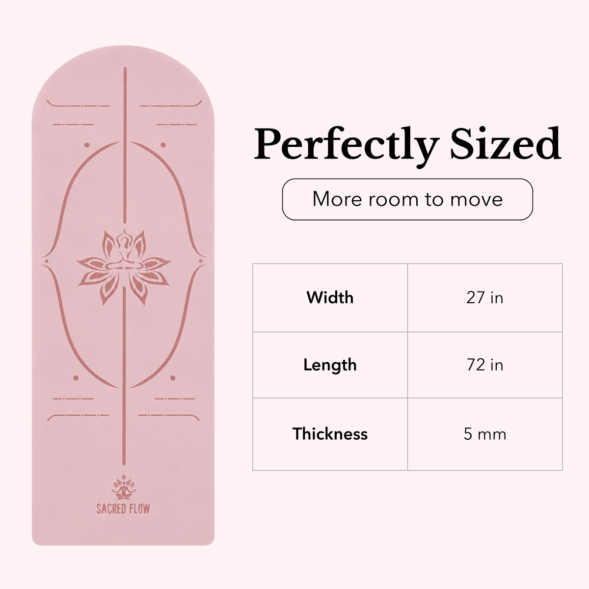 PU Arched Yoga Mat