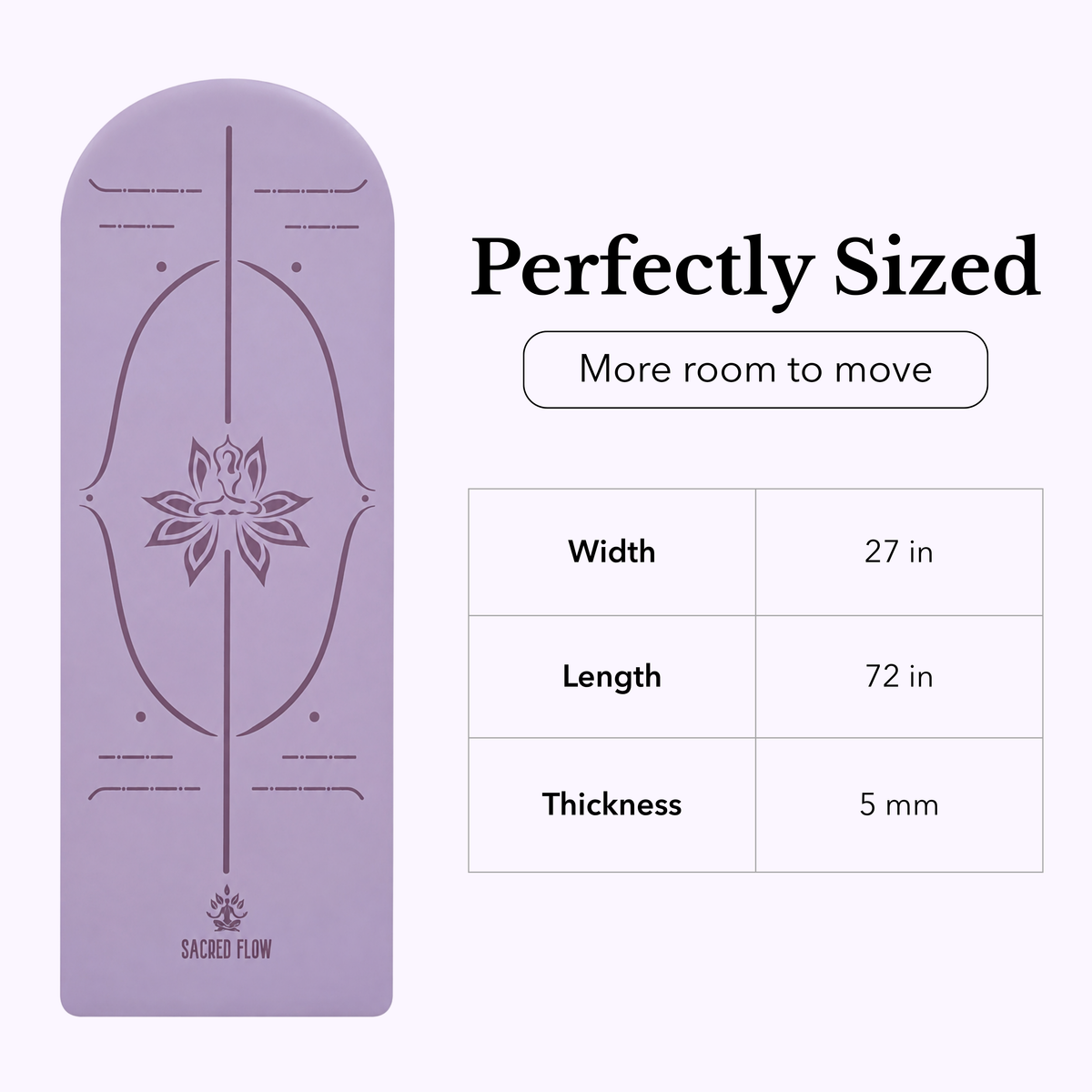 PU Arched Yoga Mat
