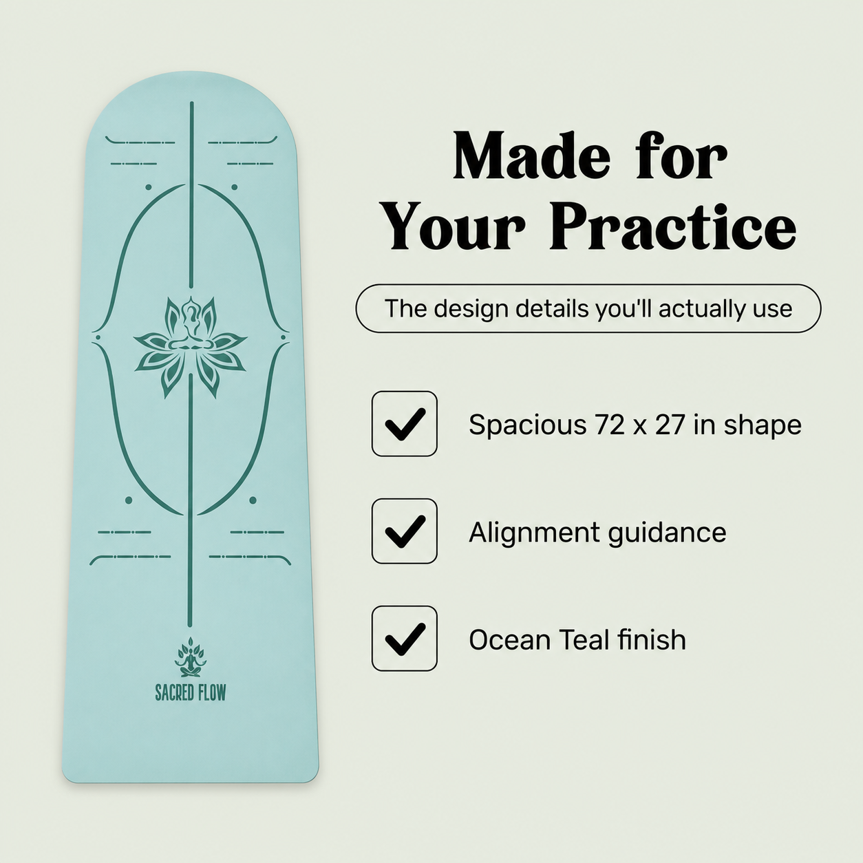 PU Arched Yoga Mat