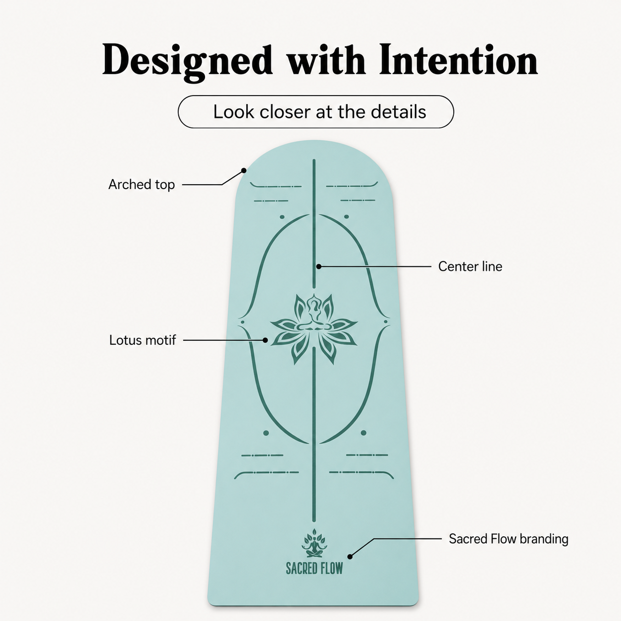 PU Arched Yoga Mat