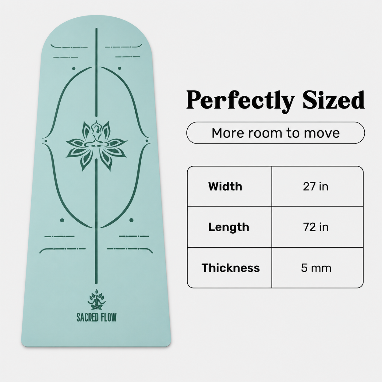 PU Arched Yoga Mat