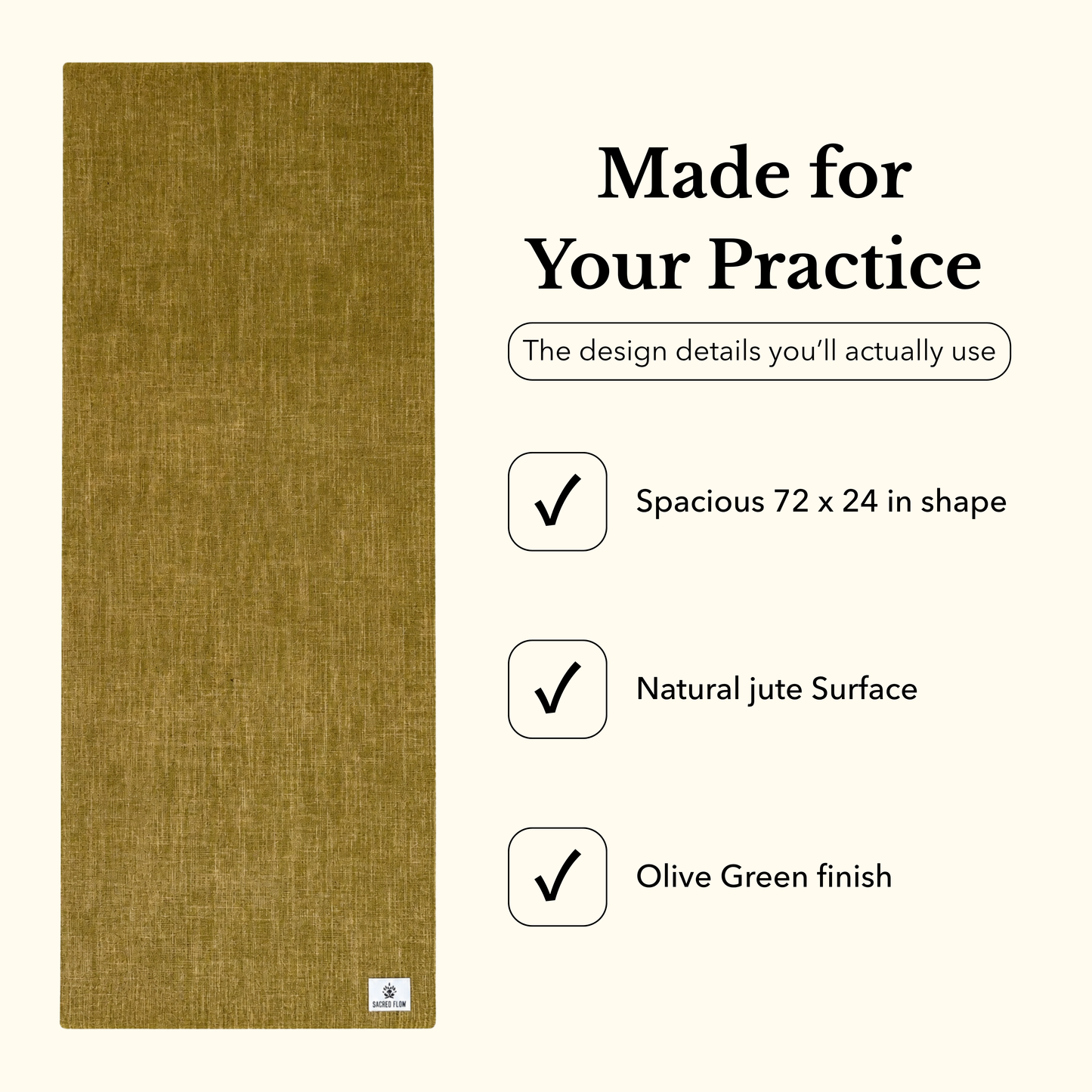 Natural Jute Yoga Mat