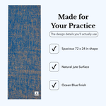 Natural Jute Yoga Mat 57
