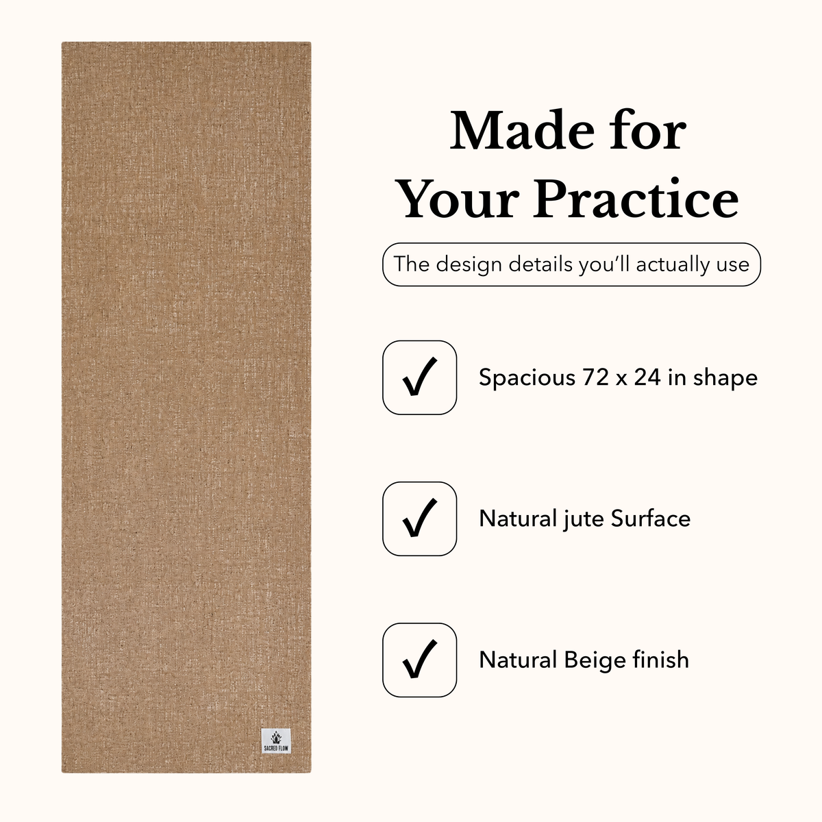 Natural Jute Yoga Mat