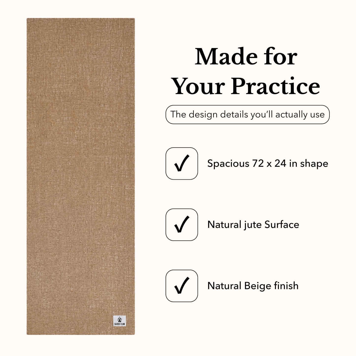 Natural Jute Yoga Mat