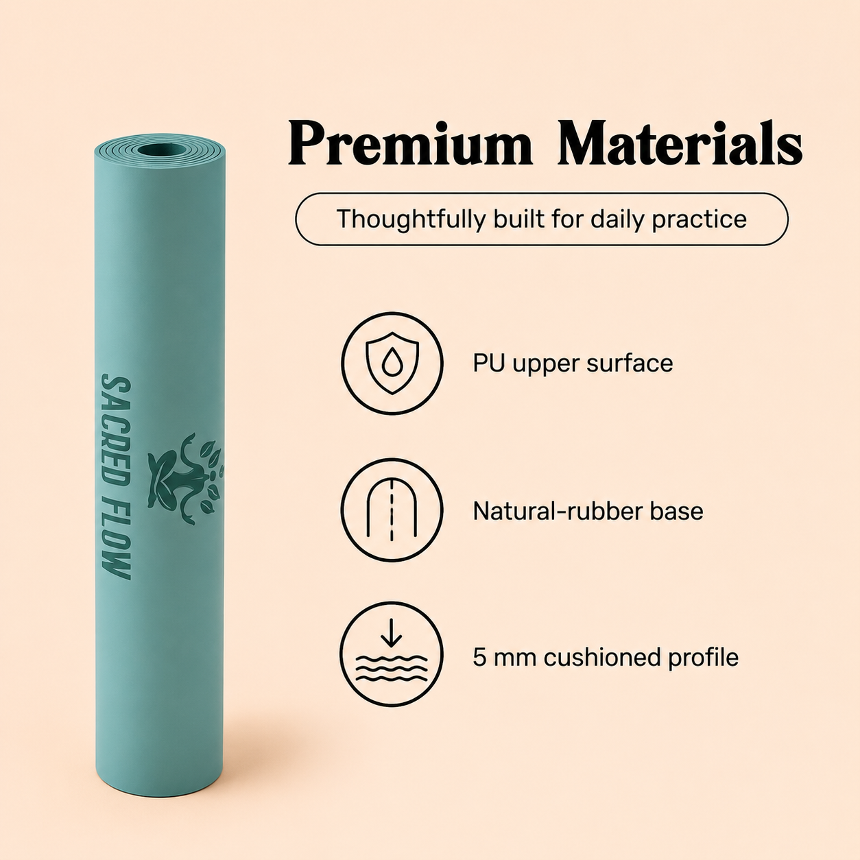 PU Arched Yoga Mat